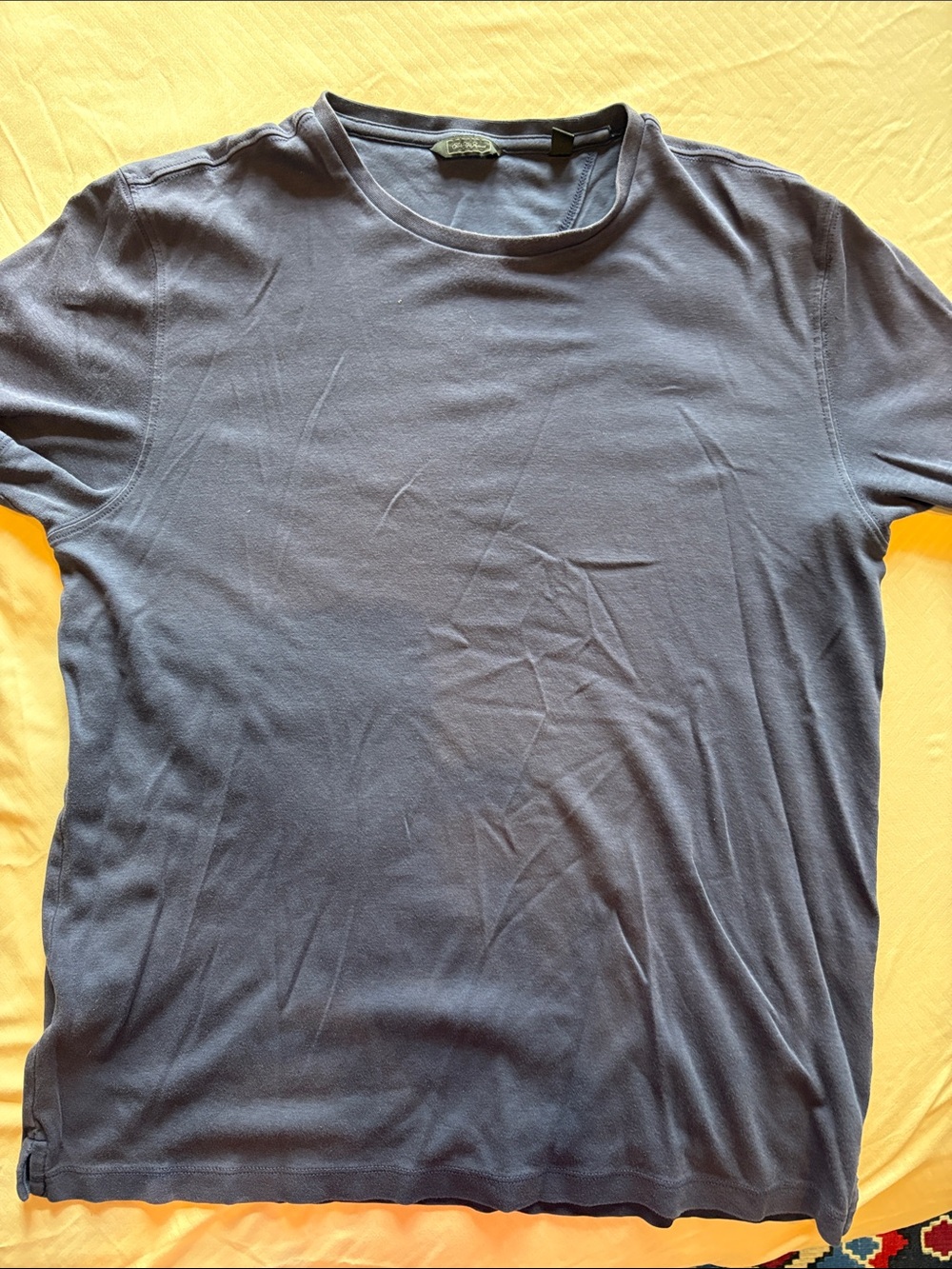 Saks Fifth Avenue Men's Navy Short Sleeve Crew Neck Tee